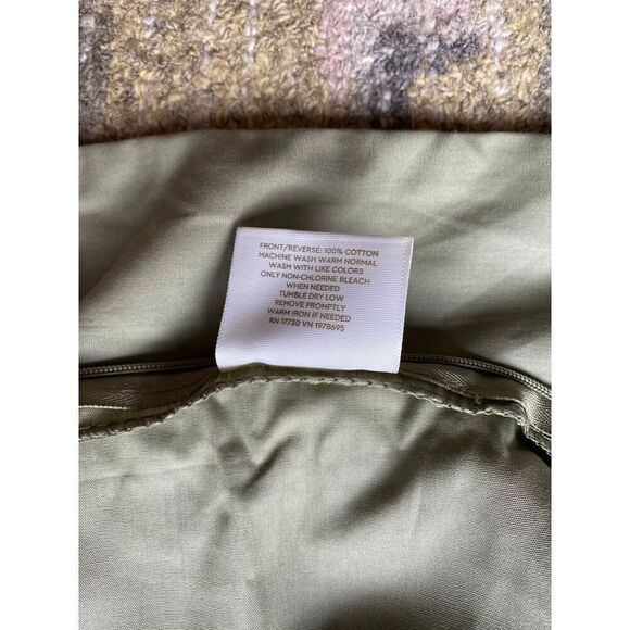 Threshold Green Ticking Stripes Bed Pillow Sham Set - Picture 2 of 5